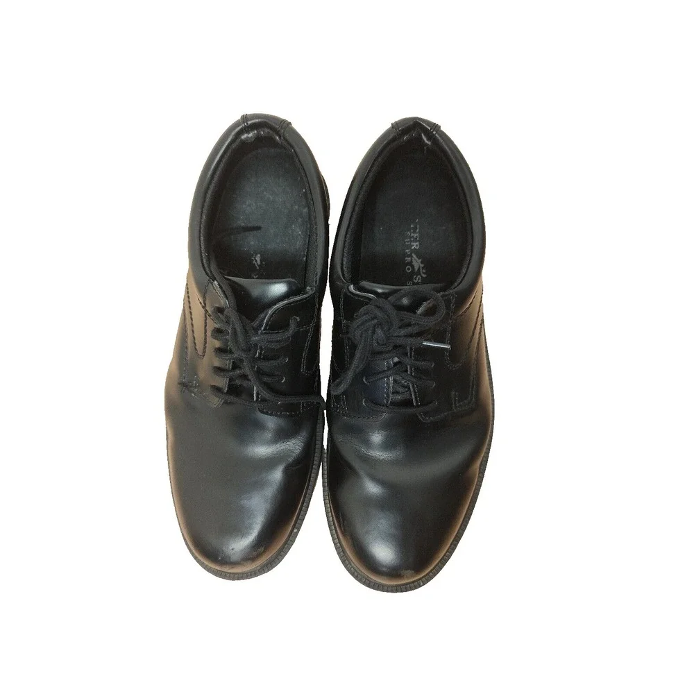 Deer Stags TIMES black‎ leather plain toe lace up oxford men's size US 9.5 M